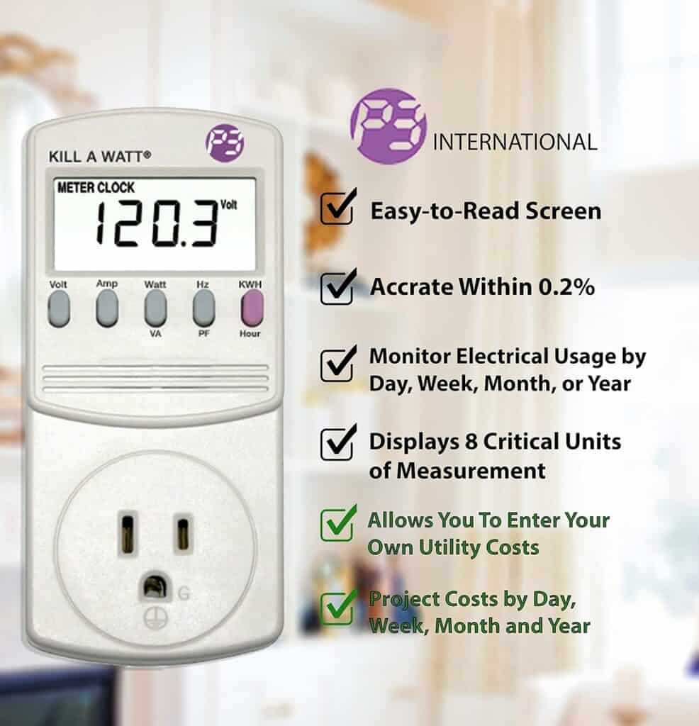 P3 International P4460 Kill A Watt EZ Electricity Usage Monitor Review