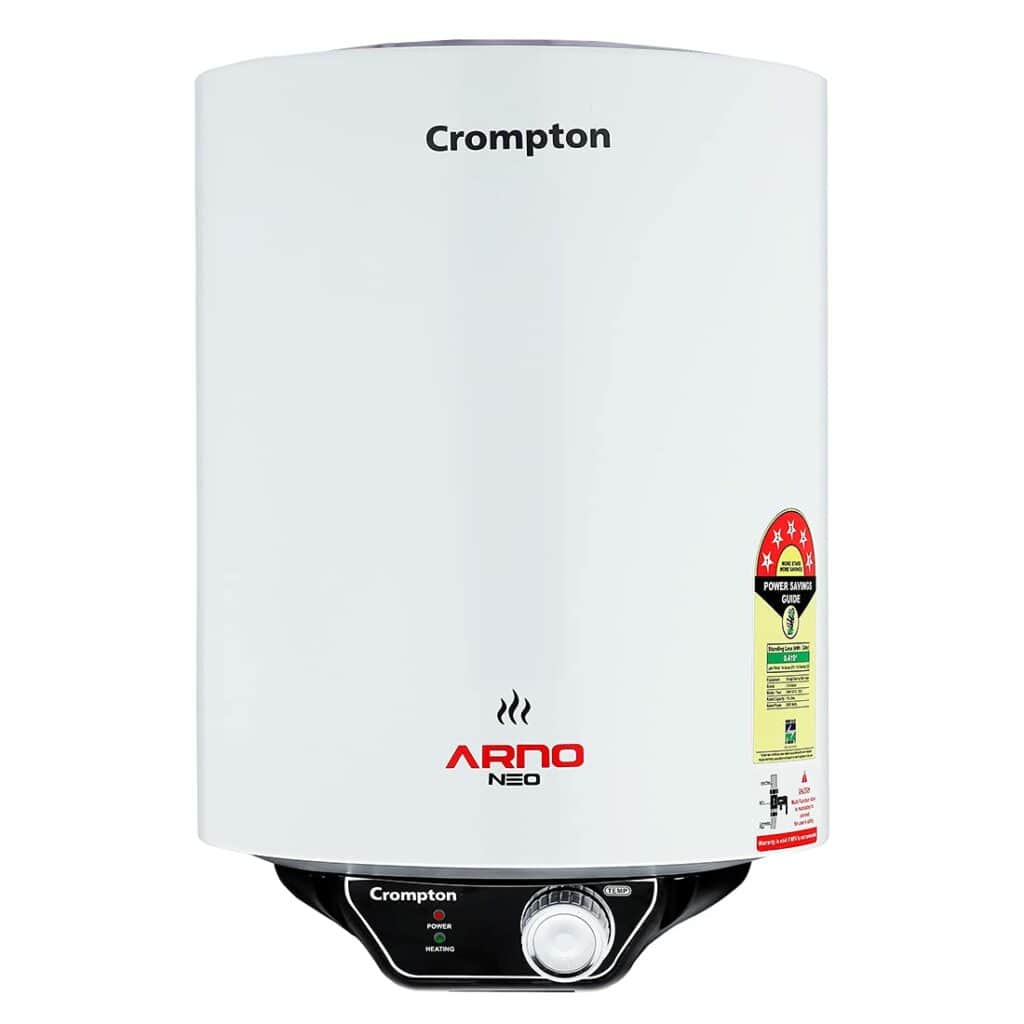 best energy efficient water heater in india Crompton
