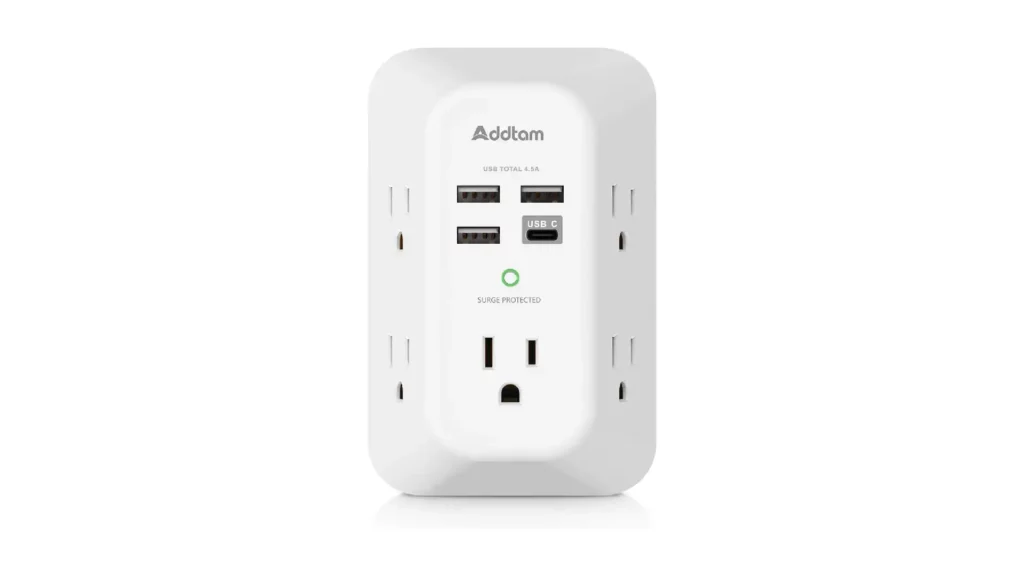 Addtam USB Wall Charger Surge Protector Review