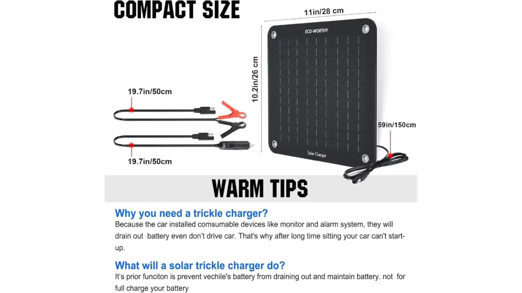 ECO-WORTHY 10W Solar Car Charger Review