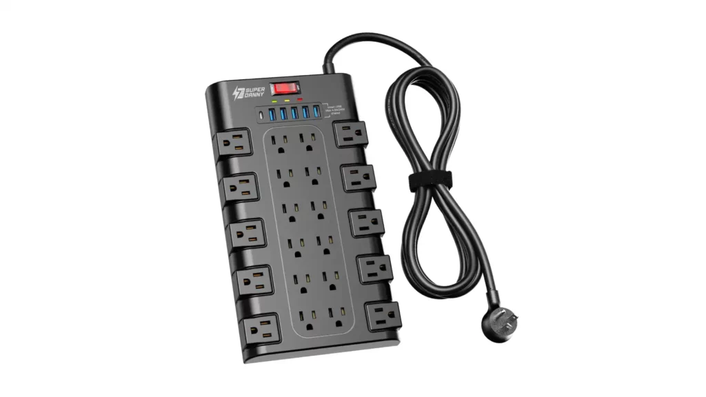 SUPERDANNY Surge Protector Power Strip Review