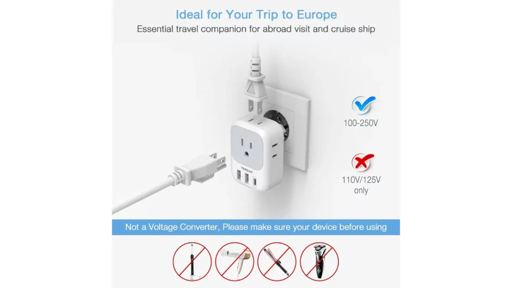 TESSAN European Travel Plug Adapter Review