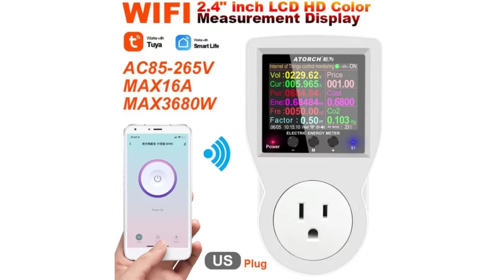 AC WiFi Plug-in US Socket Power Meter Review