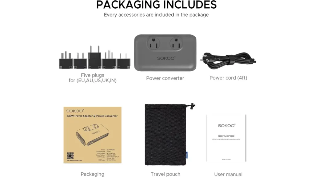 SOKOO Power Converter Adapter Review